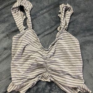 Crop top spaghetti strap with a twist back